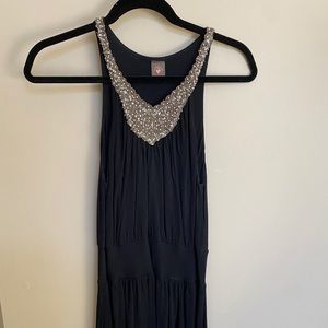 Black casual fun mini-dress